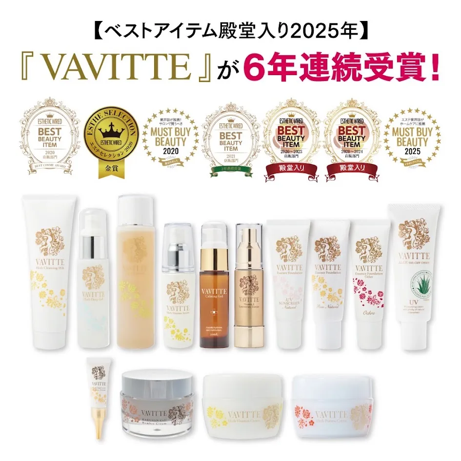 連続受賞したVAVITTE製品